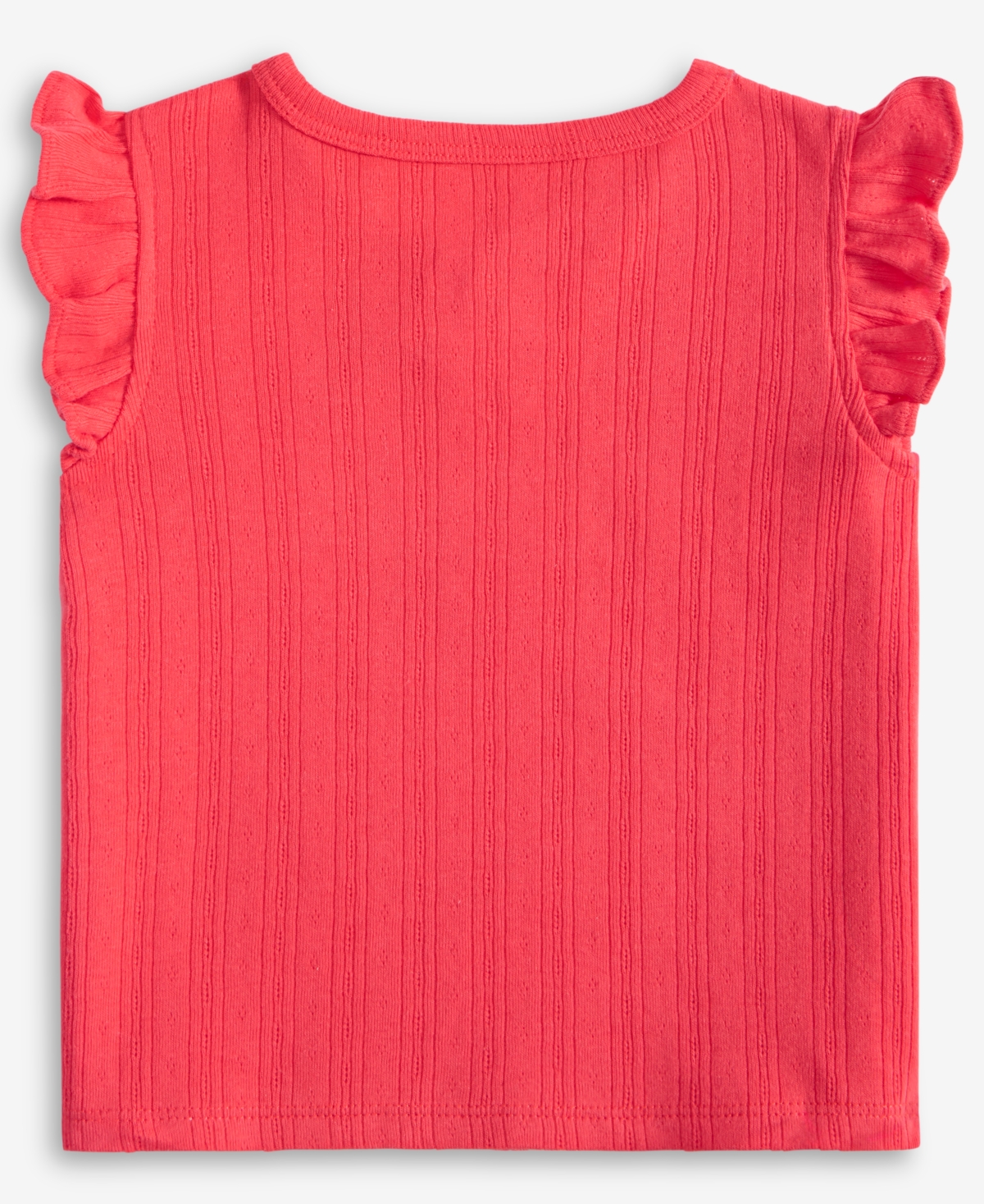 First Impressions Baby Girls Solid Flutter-sleeve Top, Exclusively At Macy's In Dry Cherry