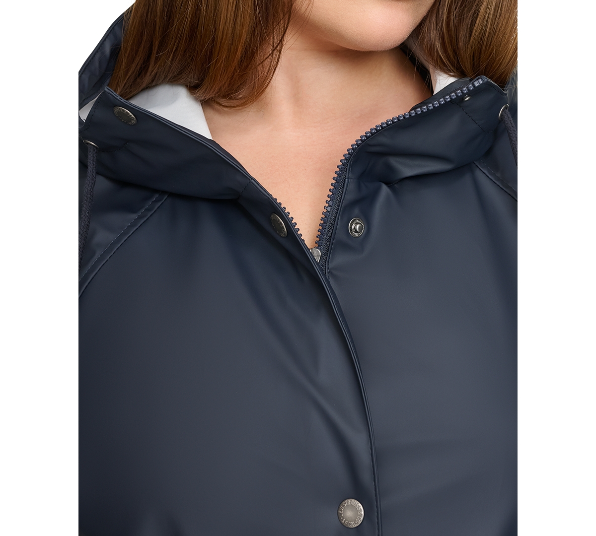 LEVI'S PLUS SIZE RAGLAN-SLEEVE HOODED RAIN JACKET 