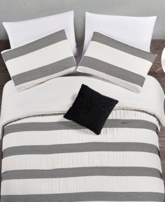Chenille Stripe 4-Pc. Comforter Set, Full/Queen