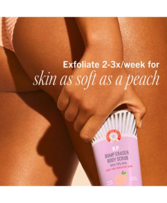 KP Bump Eraser Body Scrub With 10% AHA - Peach, 8 oz.