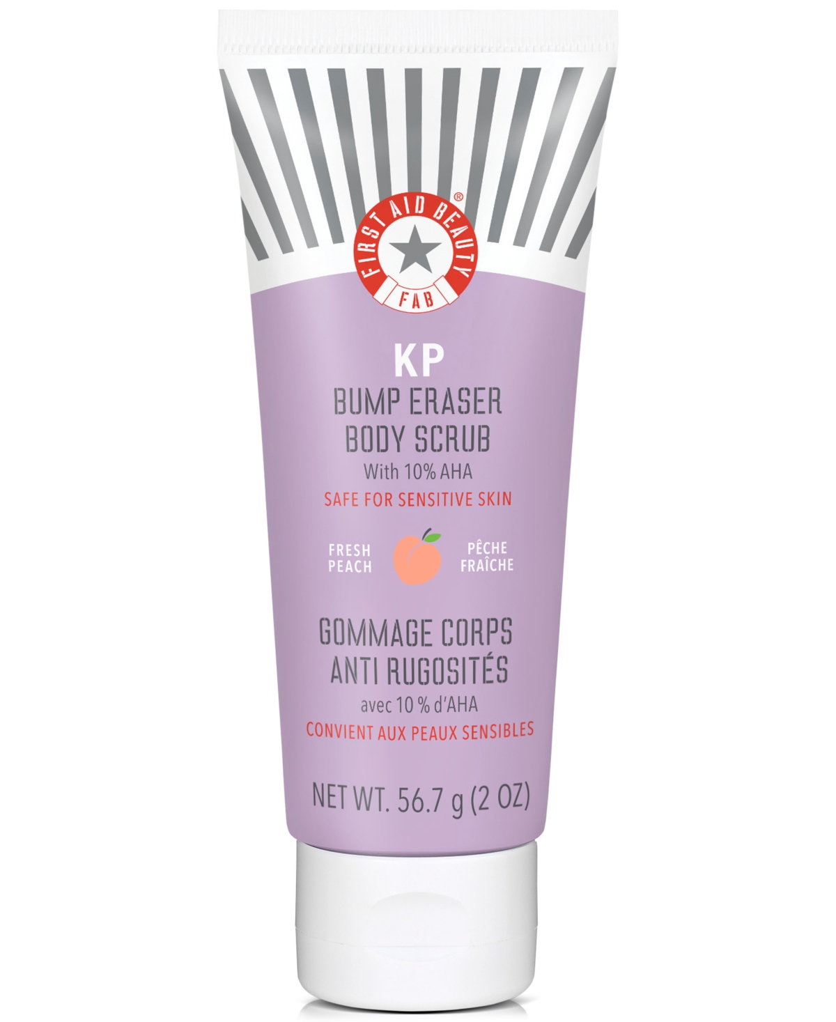 Kp Bump Eraser Body Scrub With 10% Aha - Peach, 2 oz.