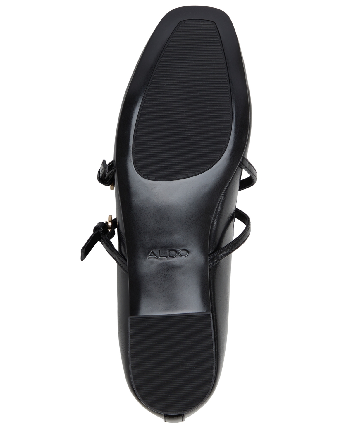Shop Aldo Women's Amberlee Cross Strap Ballet Flats In Black Textured