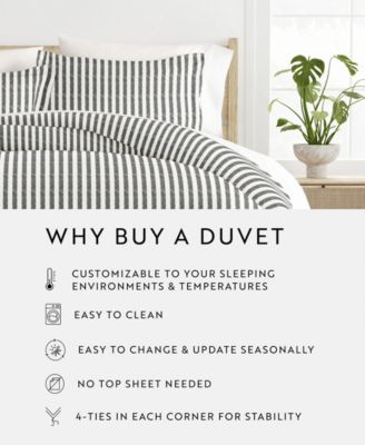 Tranquil Sleep Patterned Duvet Cover Set, King/California King