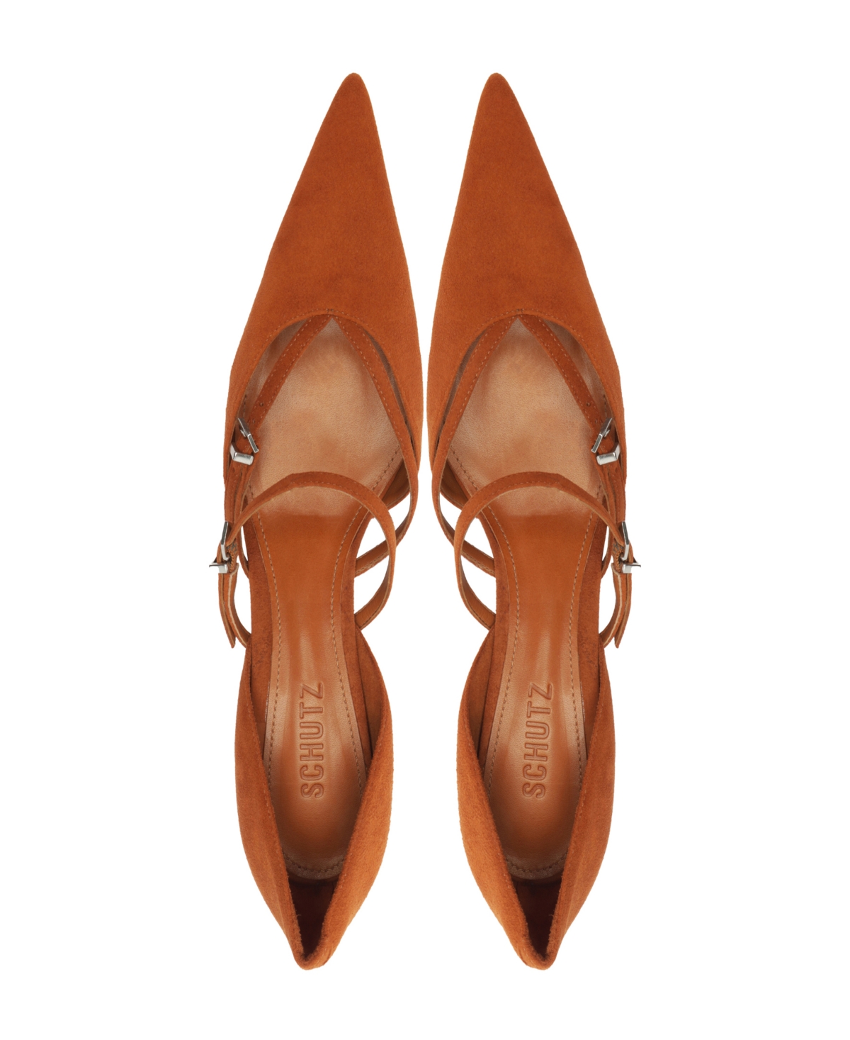 SCHUTZ WOMEN'S RUE MID HEEL BUCKLE PUMPS 