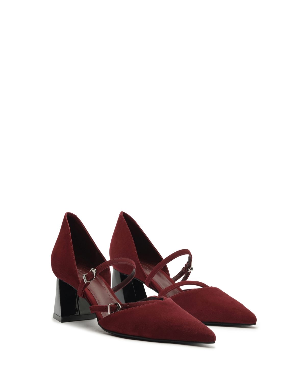 SCHUTZ WOMEN'S RUE MID HEEL BUCKLE PUMPS 