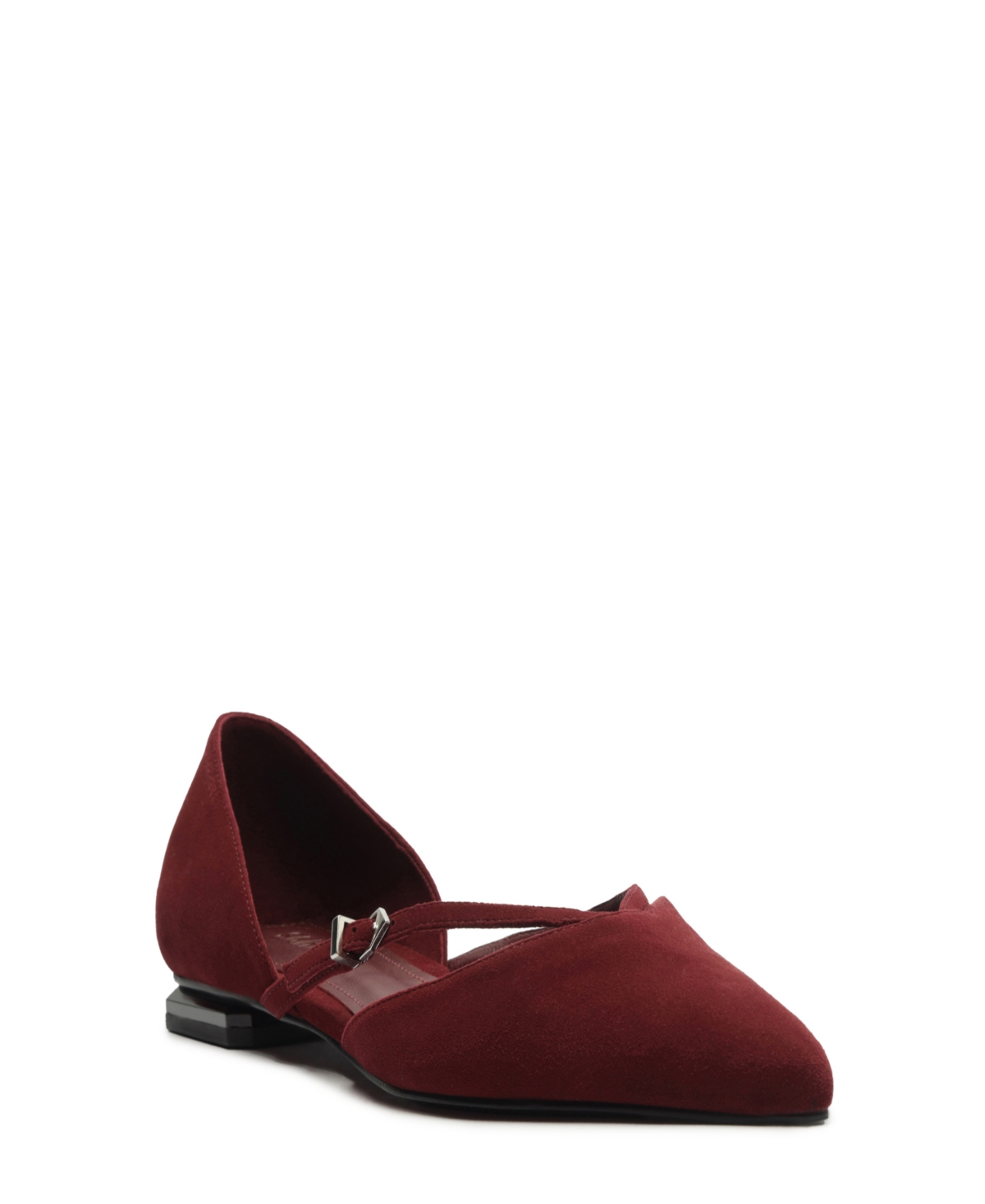 SCHUTZ WOMEN'S RUE BUCKLE POINTED TOE FLATS 
