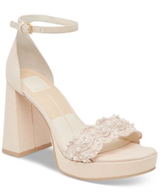 Dolce Vita - Women's Peltin Embellished Two-Piece Platform Sandals