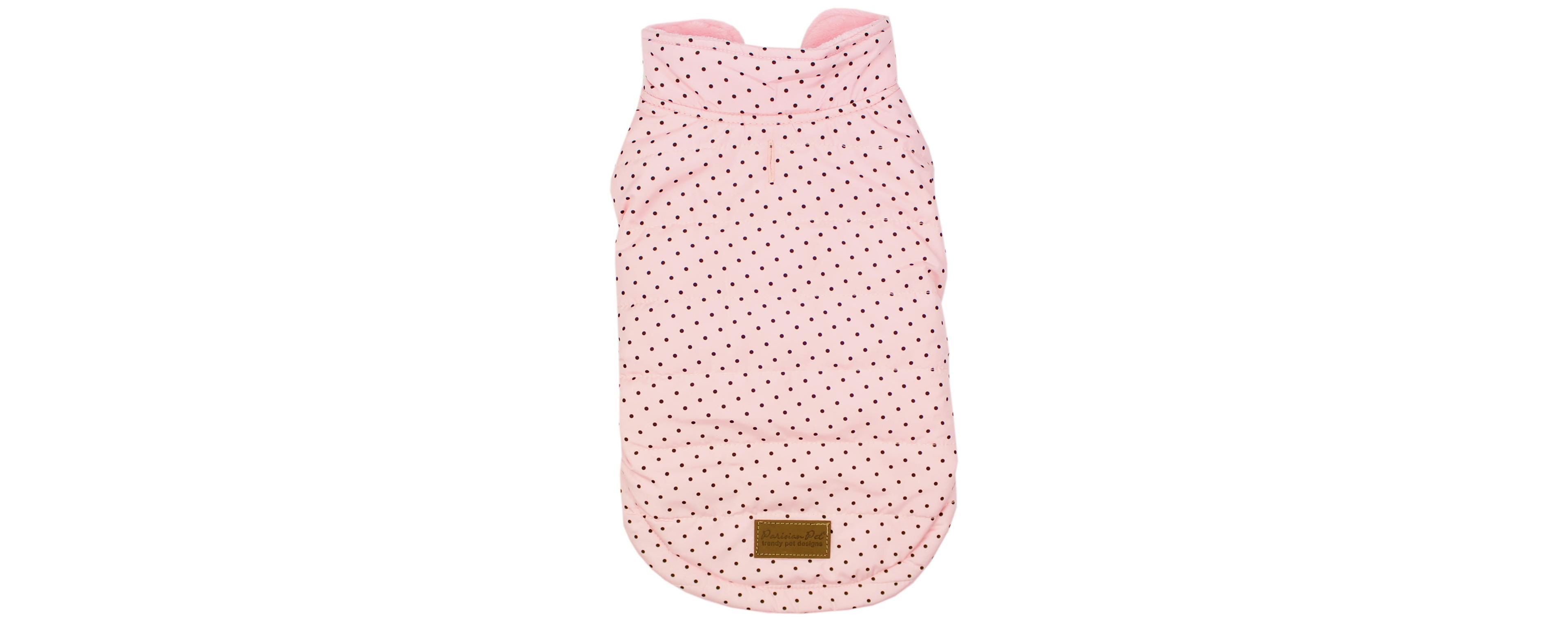 Parisian Pet Polka Dot Pink Dog Jacket