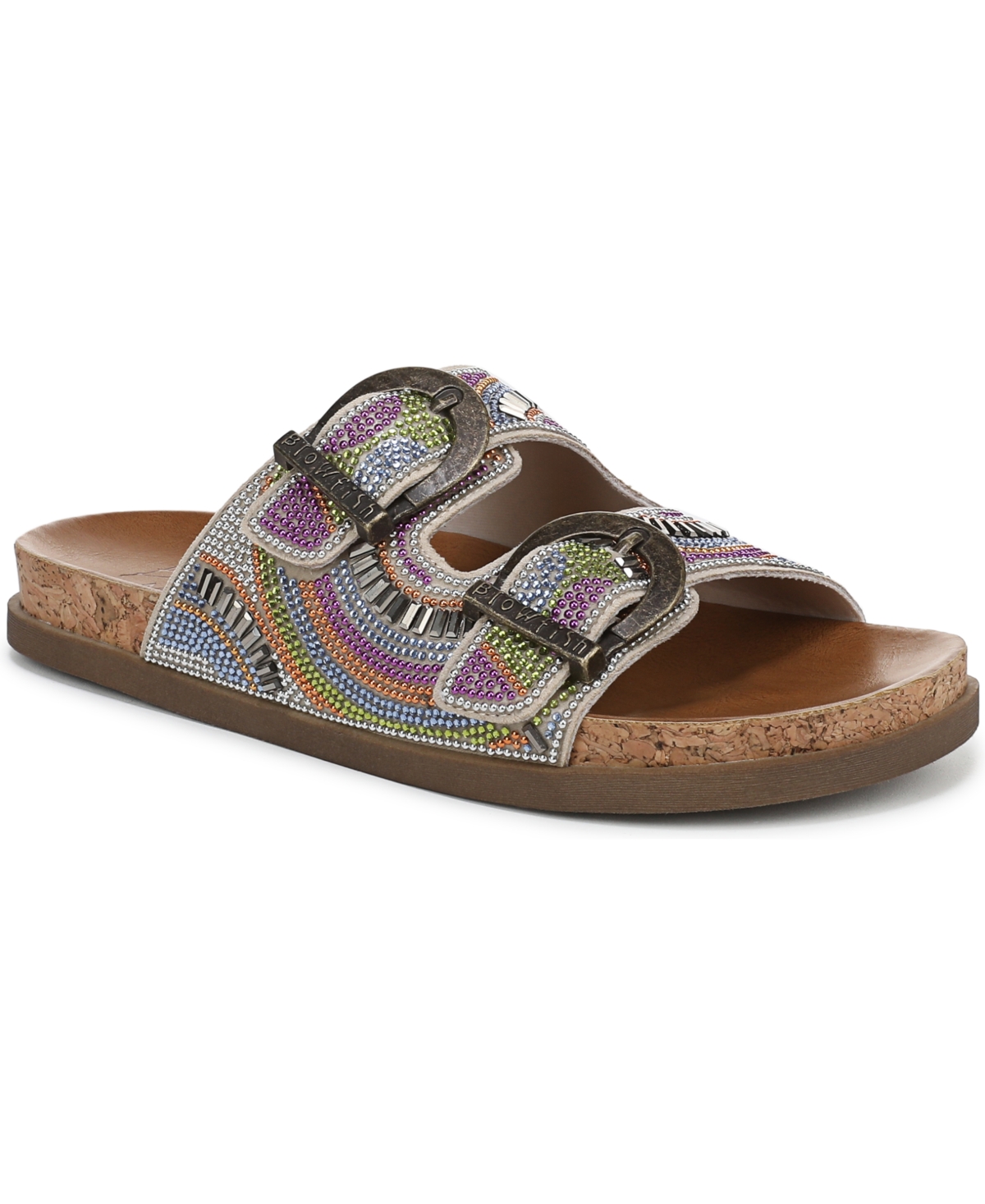 BLOWFISH MALIBU WOMEN'S LIMA OPEN ROUND TOE SLIDE PLATFORM SANDALS 