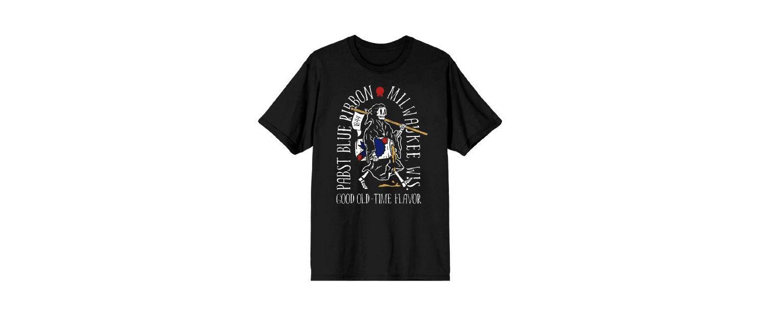 Men's Grim Reaper Good Old-Time Flavor Black T-shirt-Small