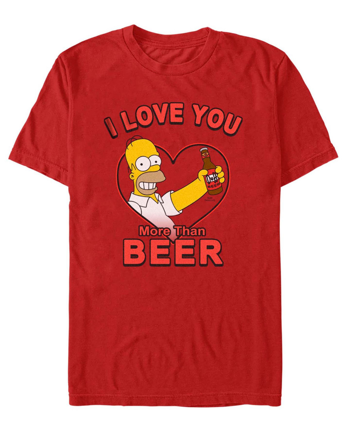 Мужская футболка Fifth Sun The Simpson's Beer Mine Short Sleeve, цвет: Красный — фото 1