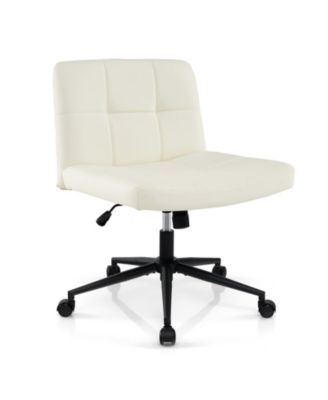 Stylish Rolling Office Chair Without Arms, Ideal for Small Home Workspaces