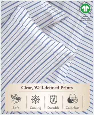 Printed Floral - 100% Organic Cotton Percale Twin Floral Sheet Set - Deep Pocket,