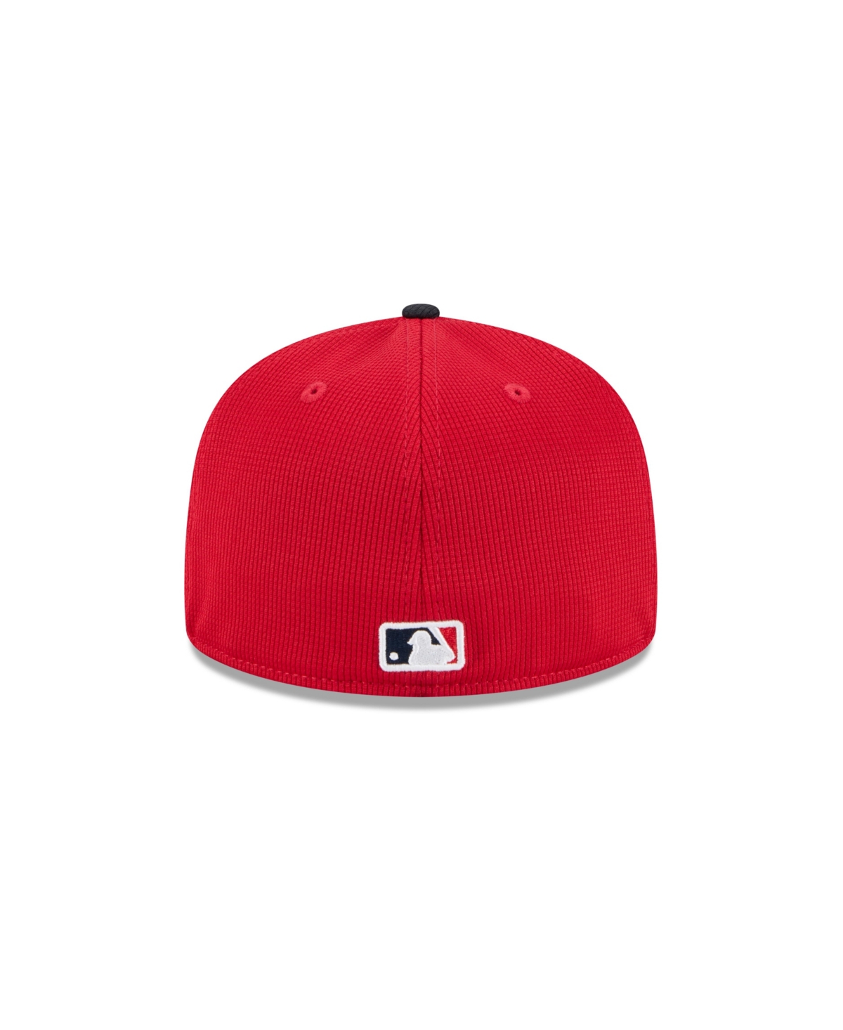 New Era Men's Navy/red Atlanta Braves National Baseball Hall Of Fame 59fifty Fitted Hat In Red