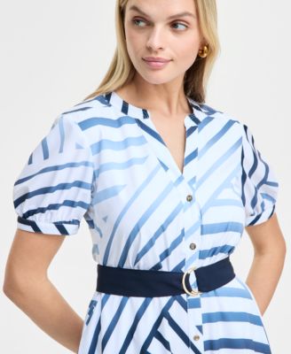 handkerchief hem shirt dress Handkerchief-Hem Midi Dress
