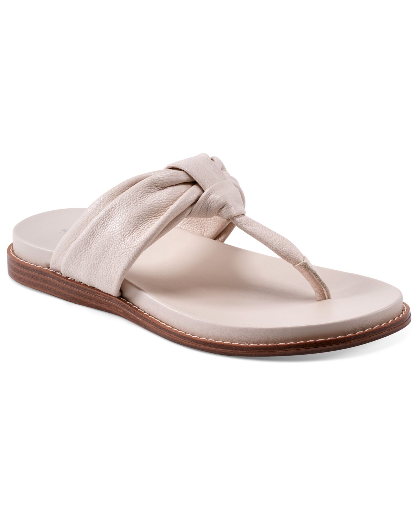 Женские сандалии Rockport Osarra Open Toe Thong Casual Flat, цвет: Слоновая кость кожаный — фото 1