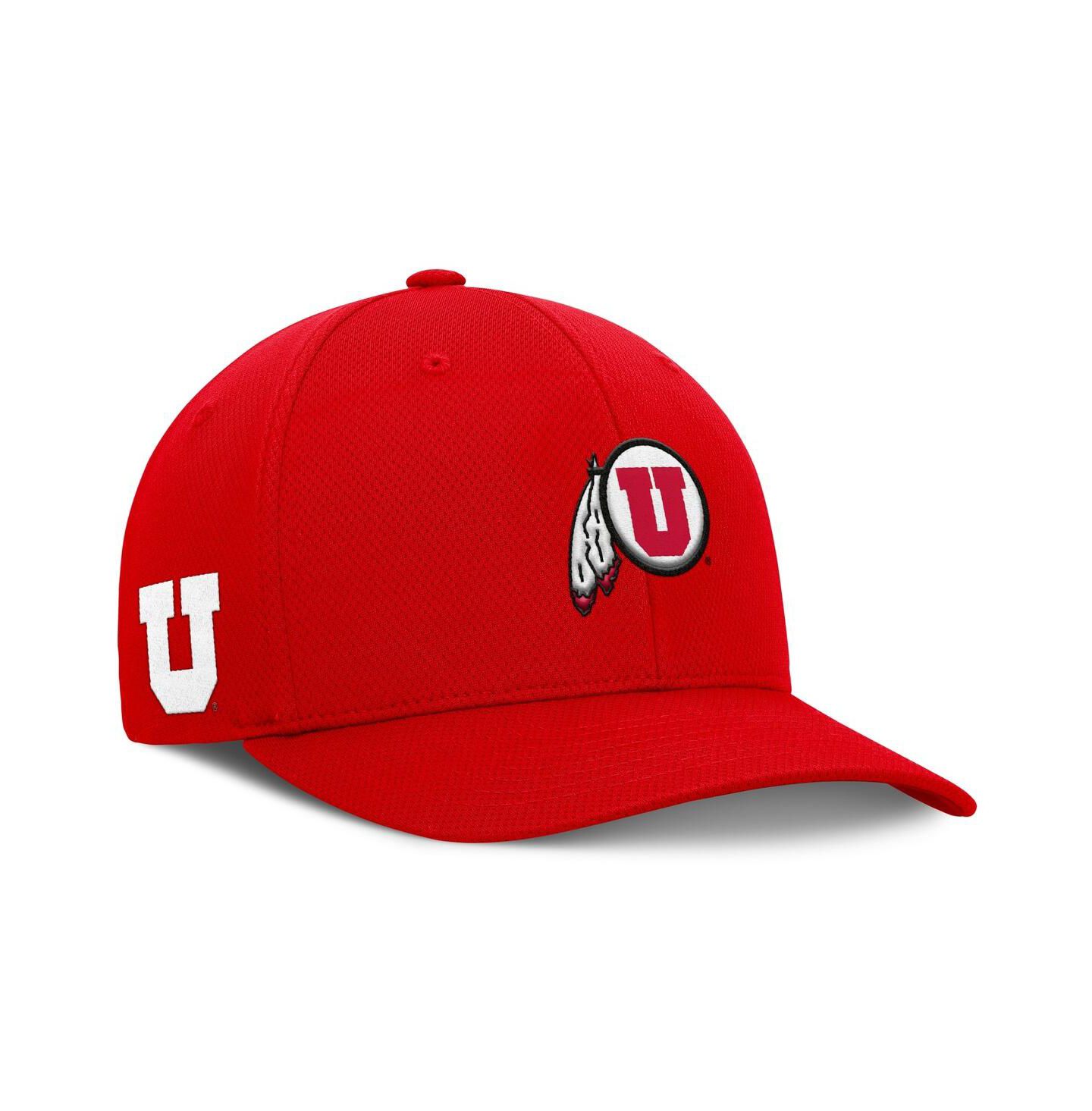 Мужская кепка Top of the World Red Utah Utes Reflex Logo Flex Hat — фото 1