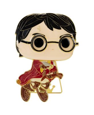 Harry Potter With Broom Enamel Pin