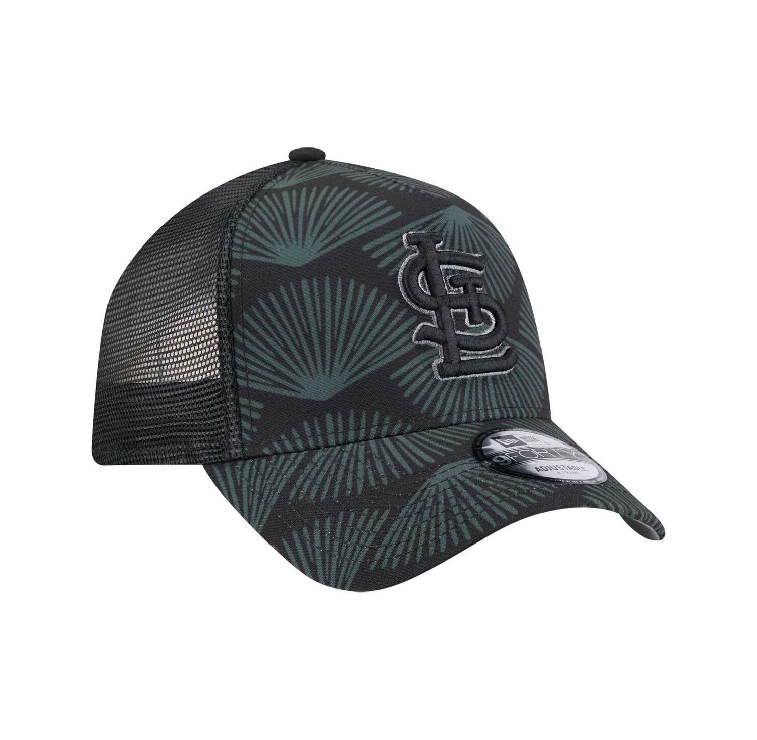 Men's Black St. Louis Cardinals 9FORTY A-Frame Trucker Adjustable Hat