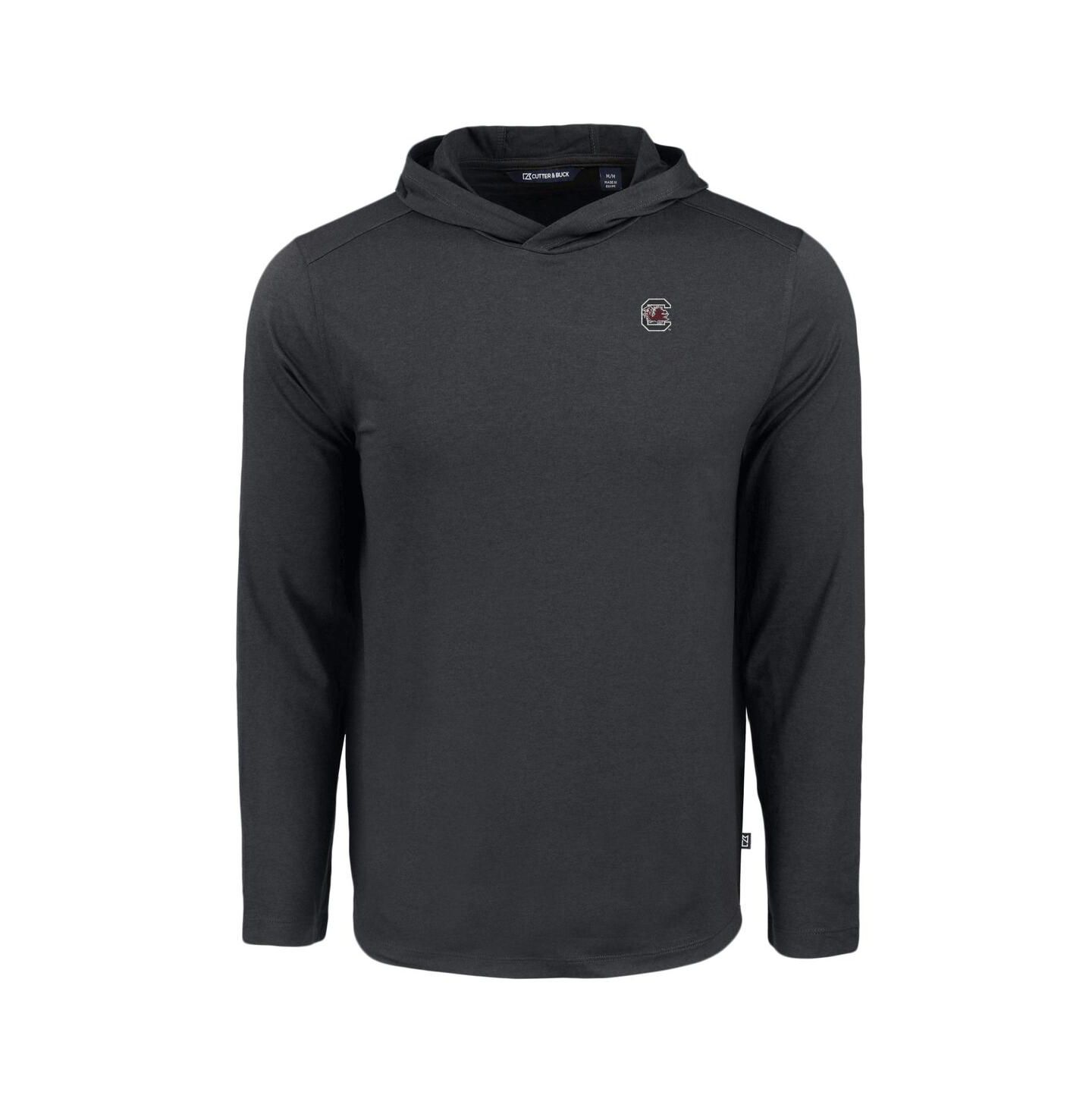 Мужское худи Cutter & Buck Black South Carolina Gamecocks Coastline Epic Comfort Long Sleeve T-Shirt — фото 3