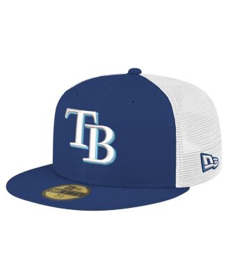 New Era - Men's Navy Tampa Bay Rays Team Color 59FIFTY Trucker Fitted Hat