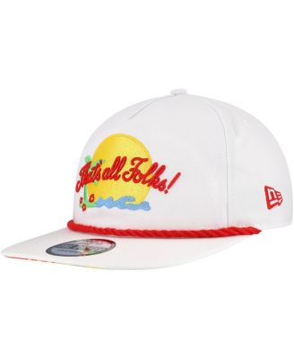 Men's White Looney Tunes Golfer Adjustable Hat