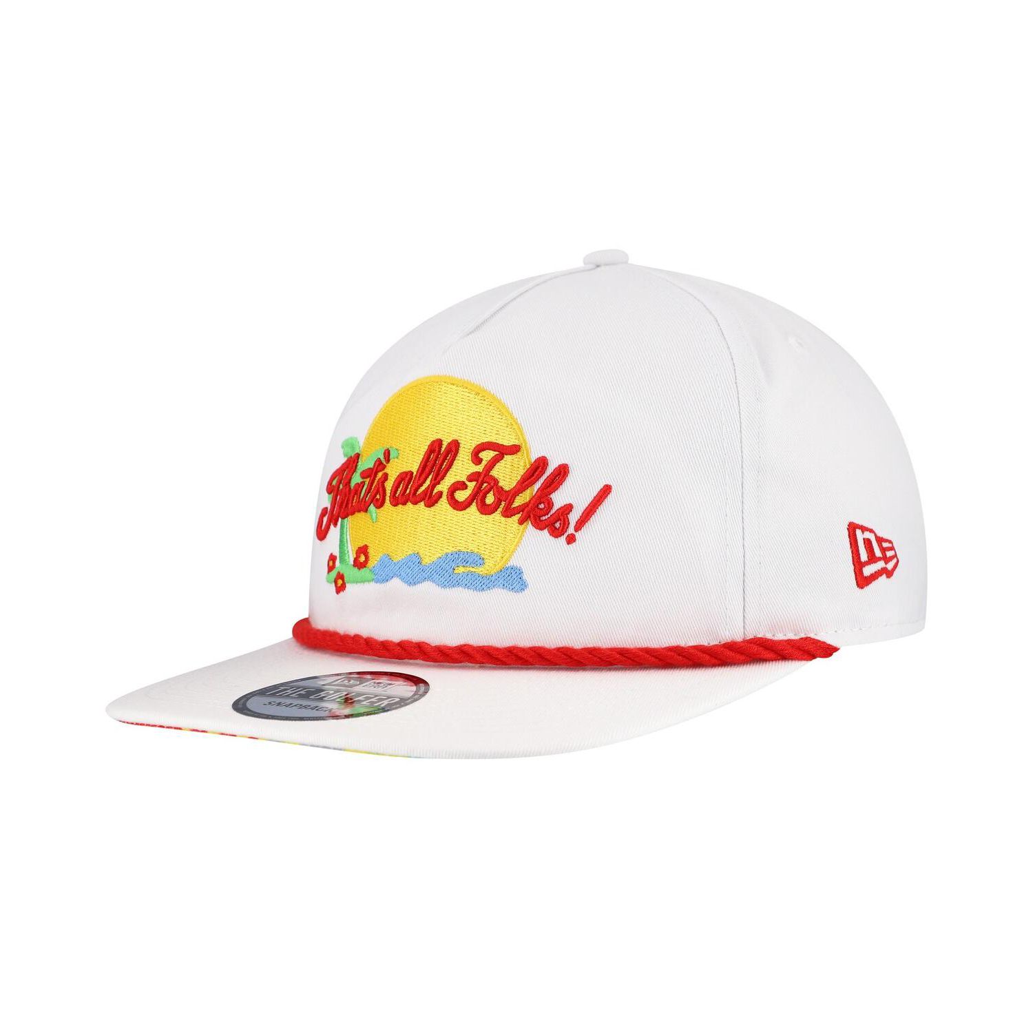 Men's White Looney Tunes Golfer Adjustable Hat