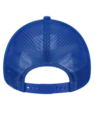 Men's Royal/Red Philadelphia 76ers Tip Off A-Frame Trucker 9FORTY Adjustable Hat