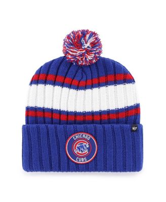 '47 Brand - Men's Royal Chicago Cubs Plateau Cuffed Knit Hat with Pom