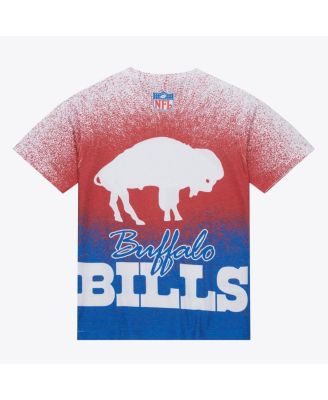 Men's White Buffalo Bills Team Burst Vintage Logo T-Shirt