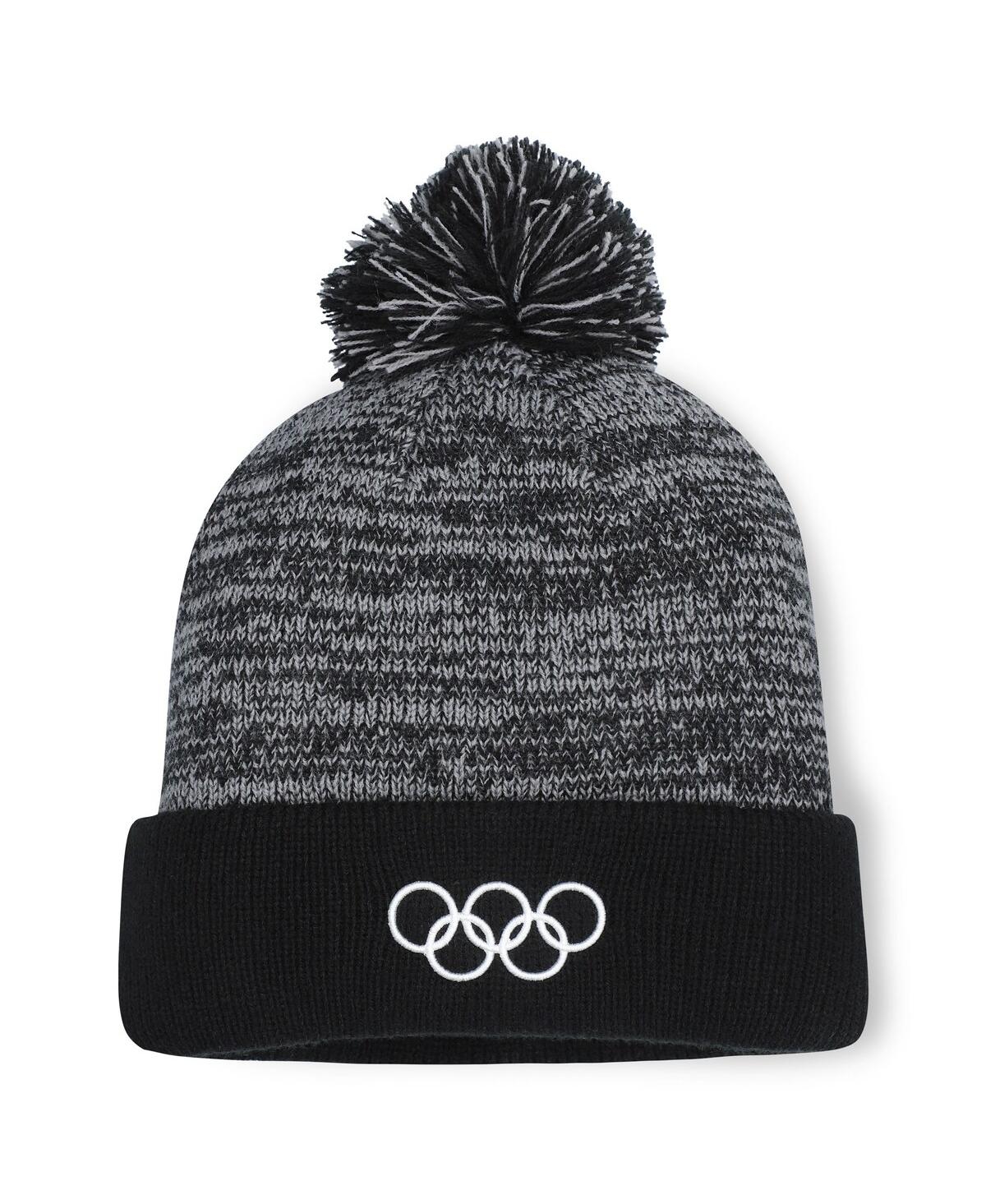 Fanatics Men's Black Olympic Games Cuffed Knit Hat With Pom In Black
