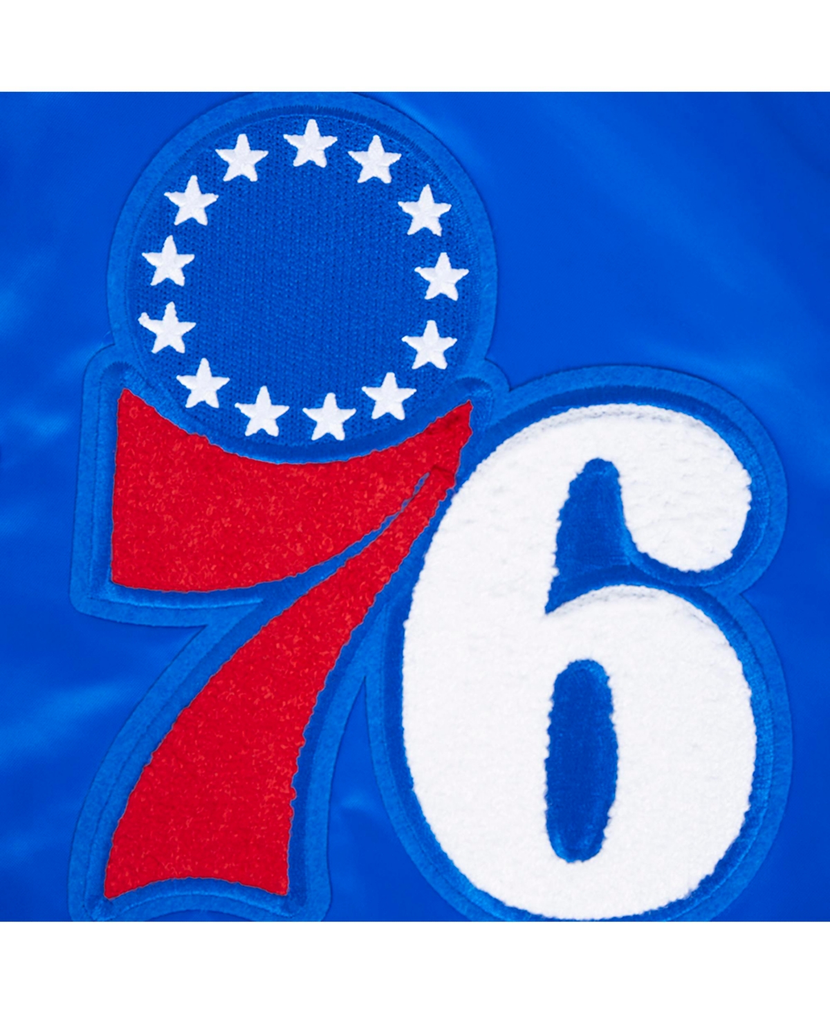 Pro Standard Men's Royal Philadelphia 76ers Sublimated Satin Full-snap Jacket In Royal