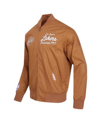 Men's Brown Los Angeles Lakers Paint The City Full-Zip Jacket