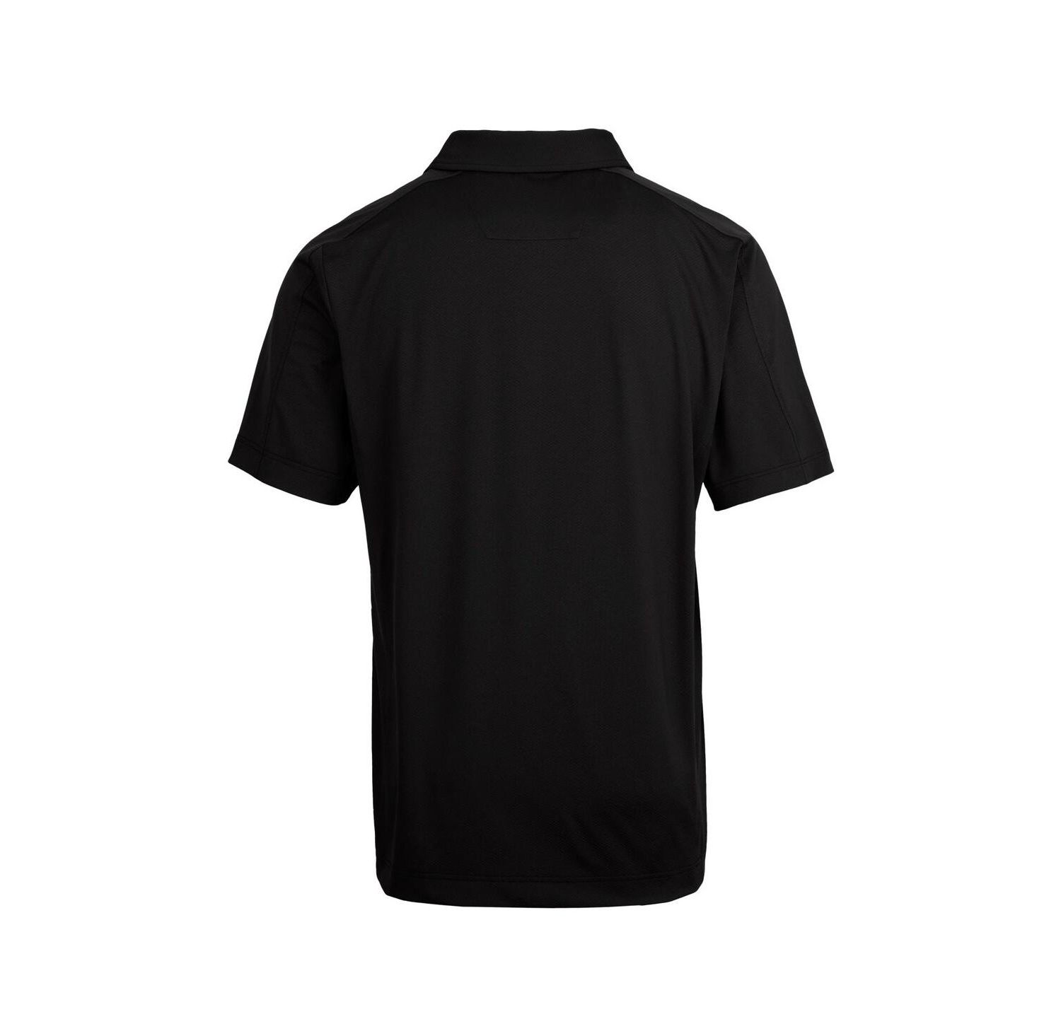Men's Black Detroit Lions Throwback Logo Prospect Textured Stretch Polo