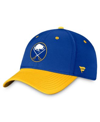 Fanatics - Men's Royal/Gold Buffalo Sabres Authentic Pro Rink Two-Tone Flex Hat