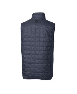 Men's Heathered Navy New York Yankees Rainier Full-Zip Puffer Vest