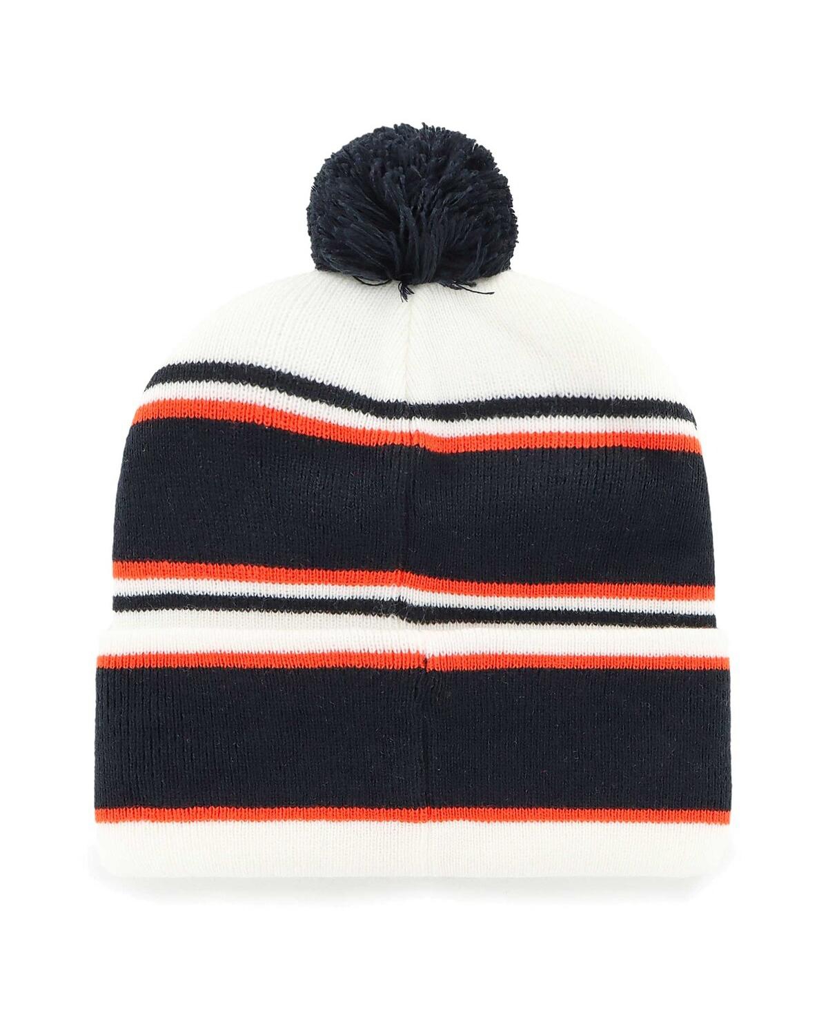 Shop 47 Brand Big Boys And Girls White Chicago Bears Stripling Cuffed Knit Hat With Pom
