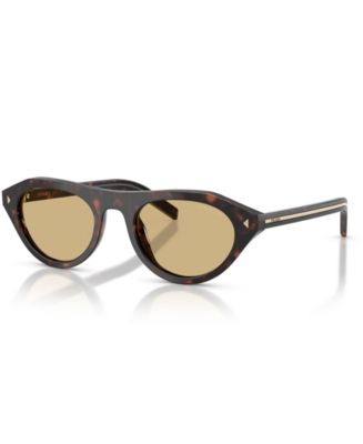 Prada Geometric Sunglasses SPR15Y Narrow geometric sunglasses PRADA Symbole SPR 15YS col. red  main image 3