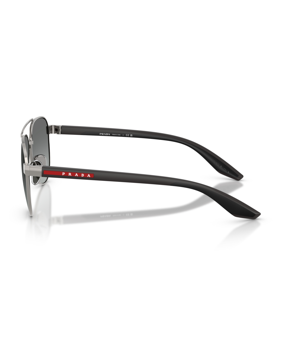 Prada Men's Large Sunglasses, Ps A52s In Gunmetal