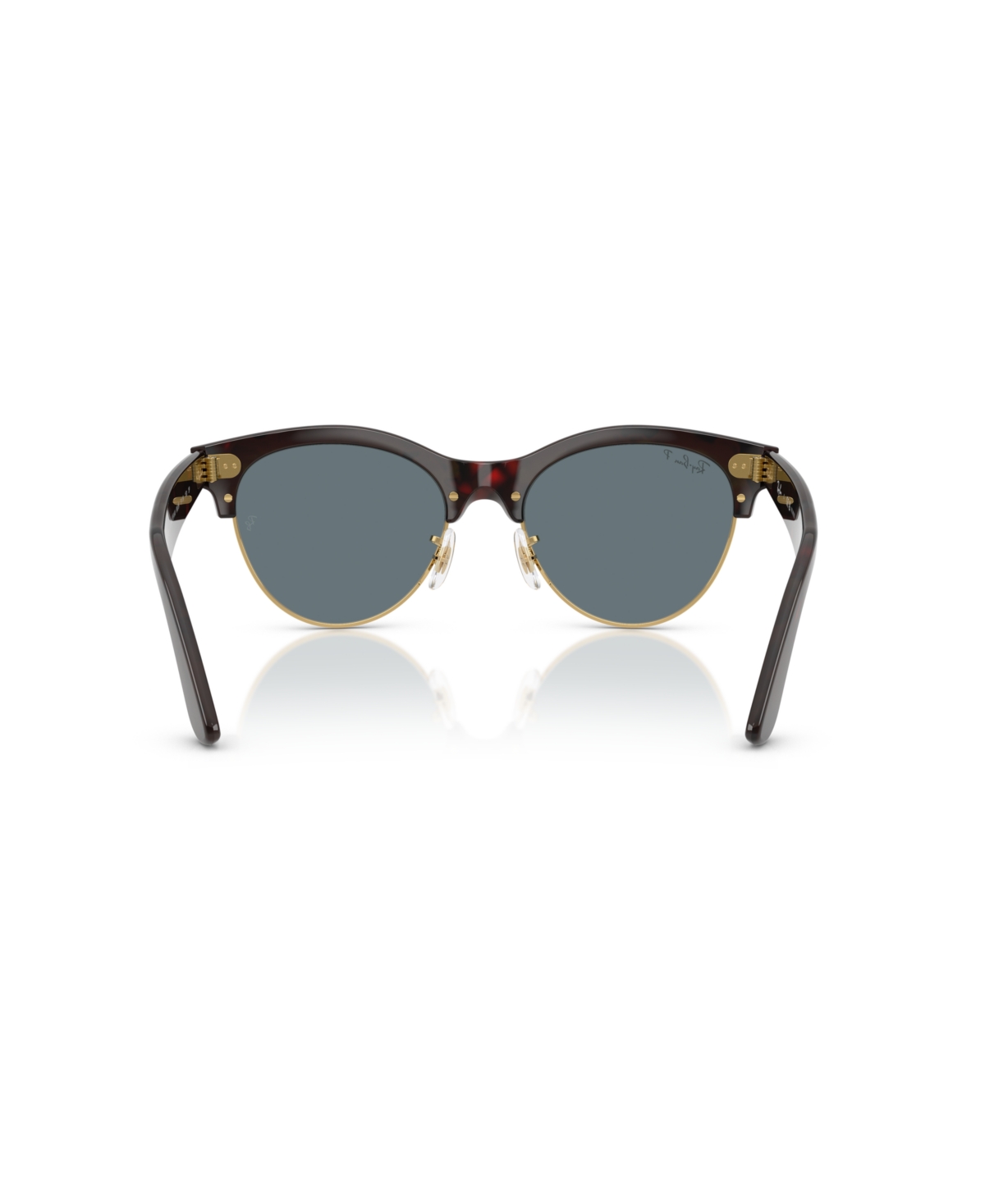 Ray Ban Clubmaster Way Sunglasses In Red Havana On Gold