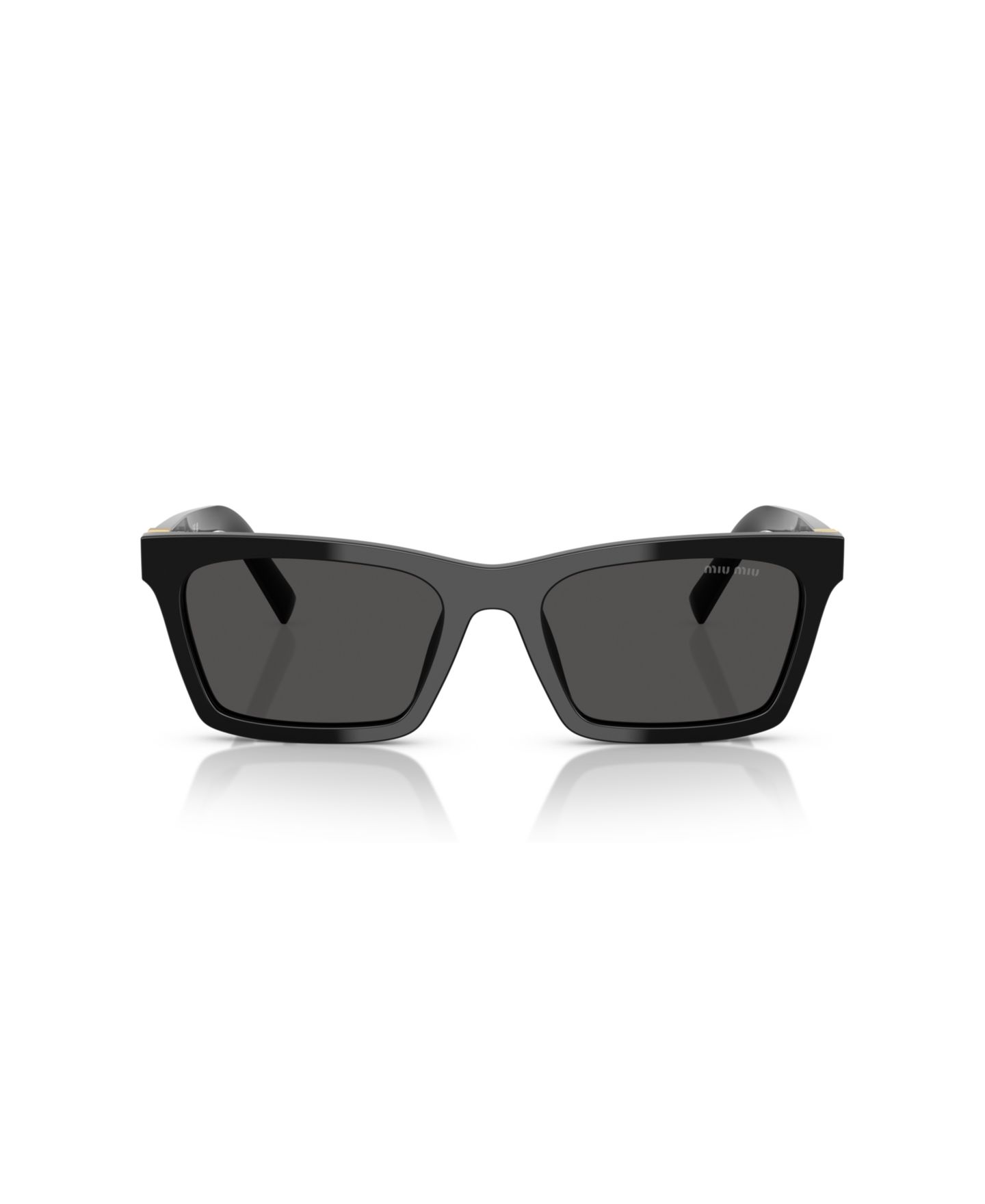 Женские солнцезащитные очки MIU MIU Large Sunglasses, MU A05S, цвет: Чёрный — фото 5