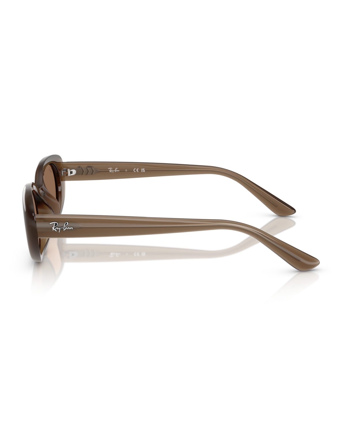 Ray Ban Rb4441d Bio-based Sunglasses Opal Brown Frame Brown Lenses 53-21 In Opal Brown