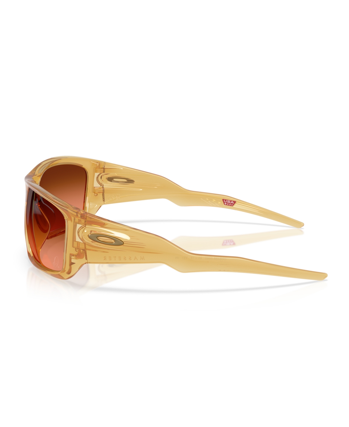 Oakley Men's Alexia Putellas Signature Series Masseter Sunglasses, Oo9486 In Translucent Light Curry