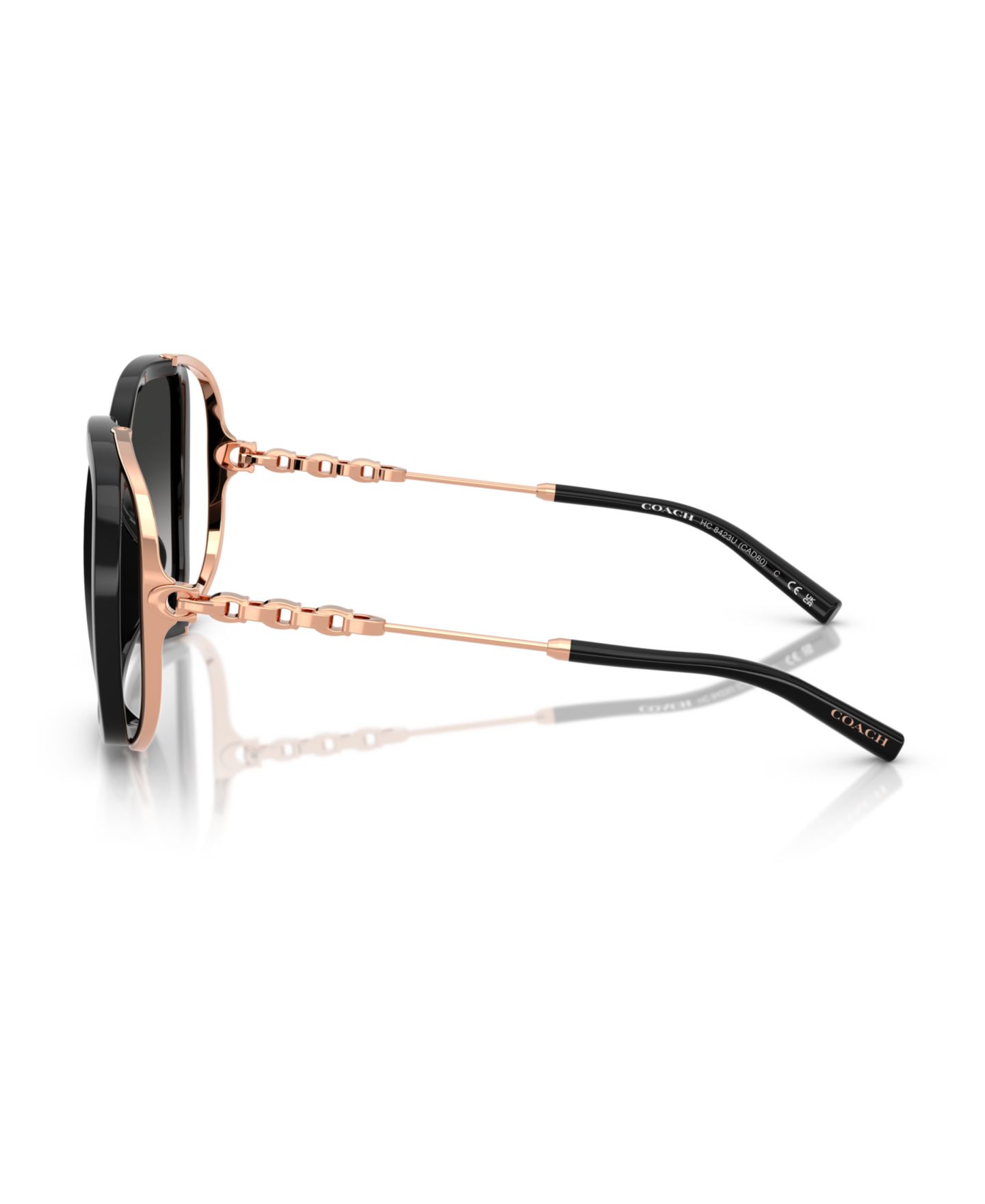 Женские солнцезащитные очки COACH Large Sunglasses, CAD80 HC8423U, цвет: Чёрный — фото 3
