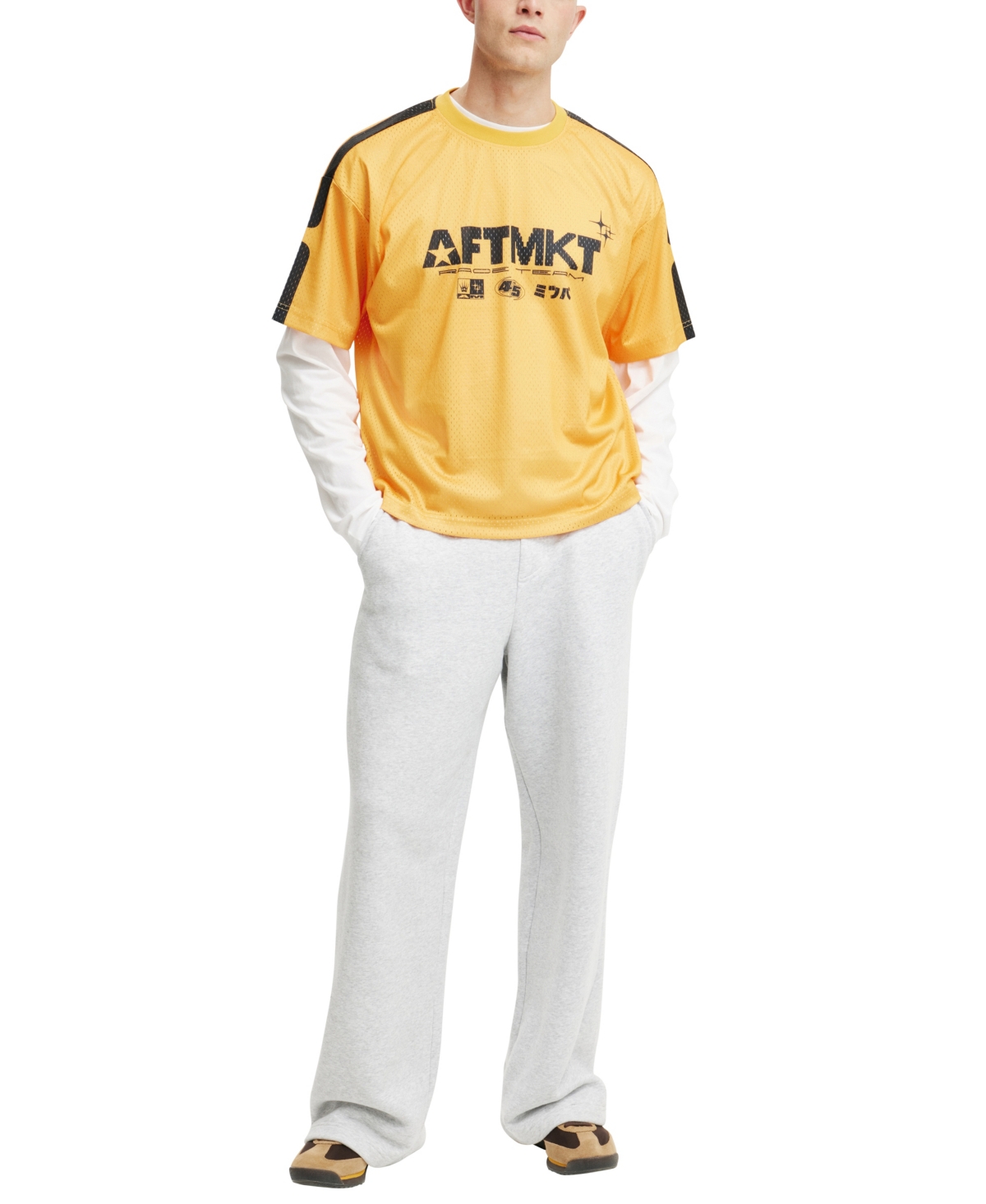 Shop Cotton On Men's Football Jersey In Safety Yellow