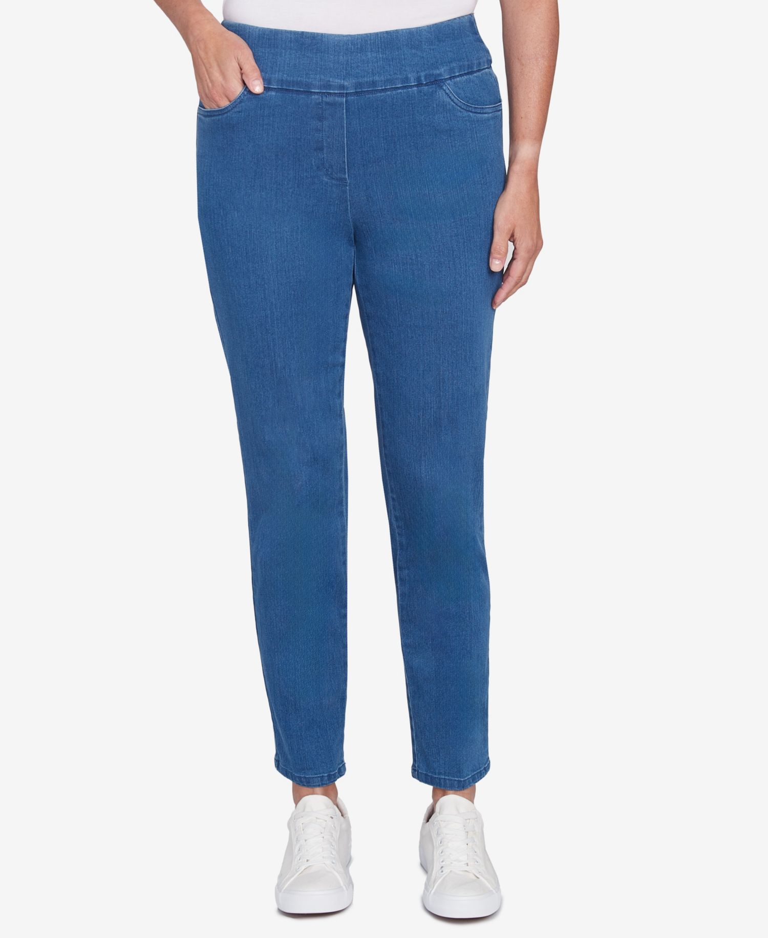 Women's Super Stretch Mid- Rise Average Length Denim Pant