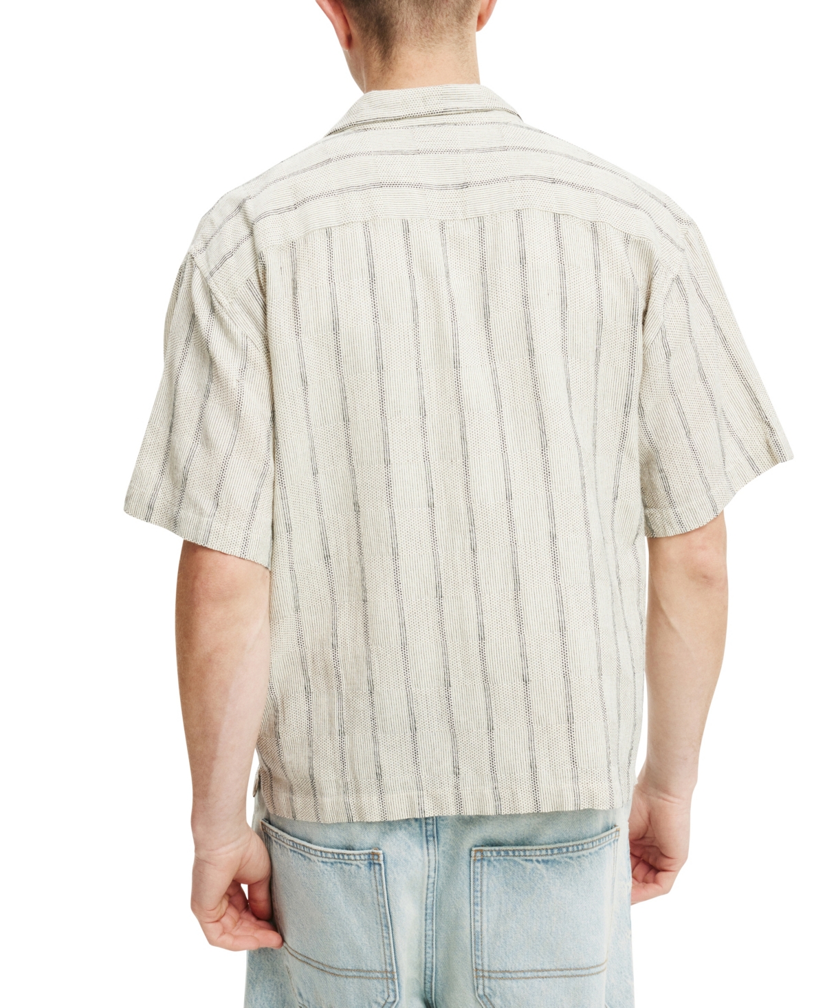 COTTON ON MEN'S BOX FIT SHORT SLEEVE SHIRT 