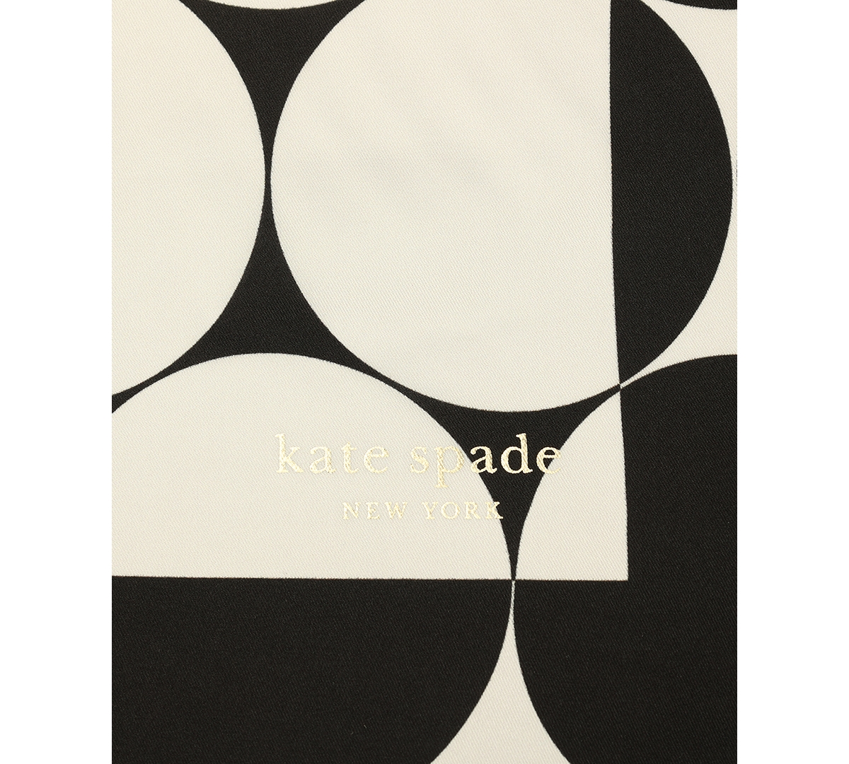 Shop Kate Spade Women's Seasonless Dot Bandana Scarf In Black Cream