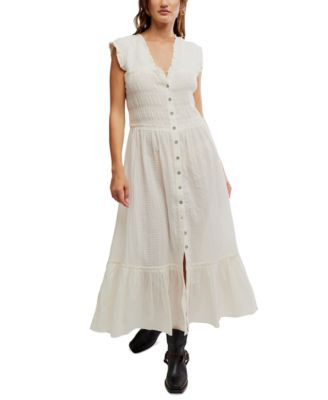 Free People - Women's Desert Dazed Cotton Midi Dress