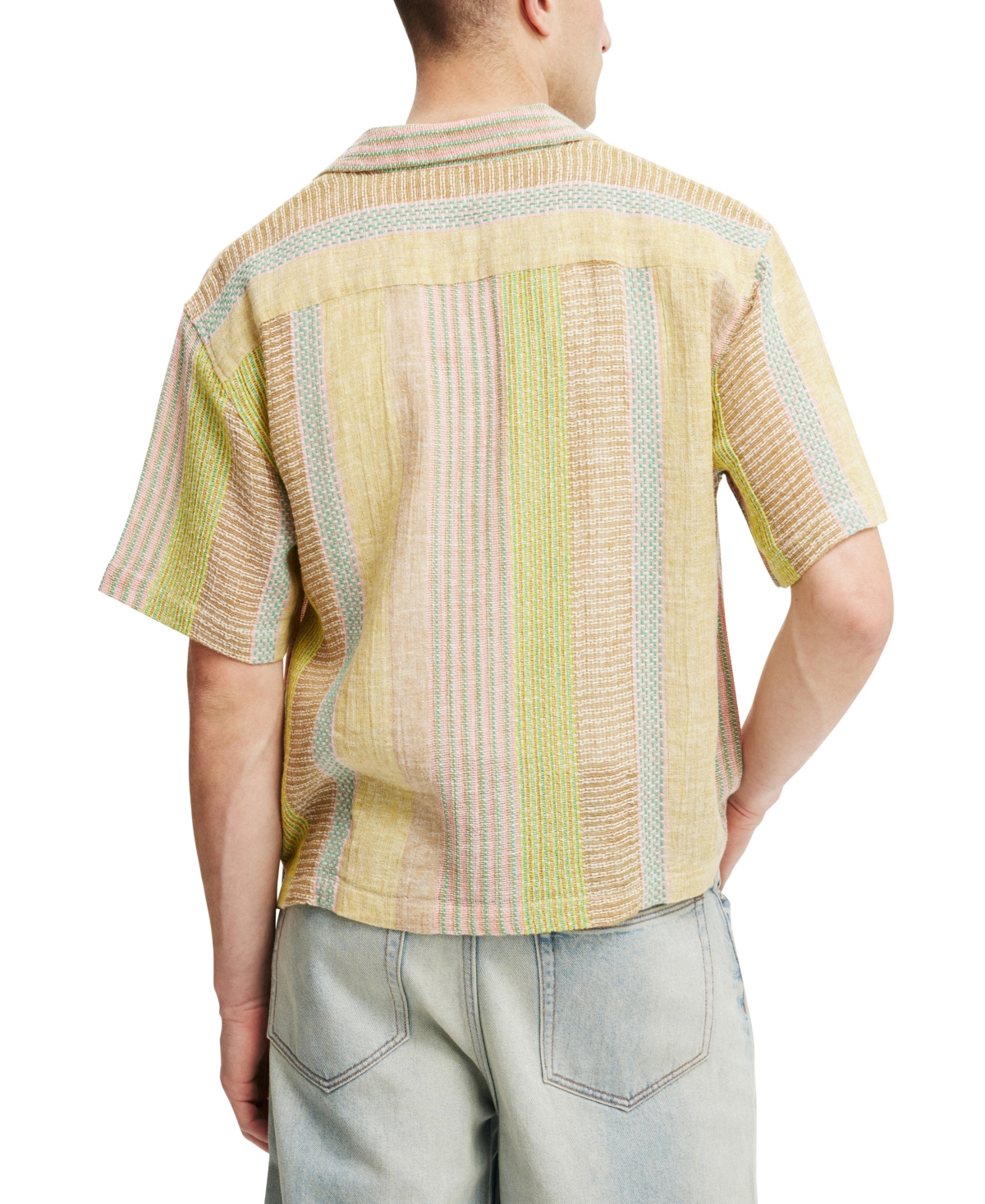 COTTON ON MEN'S BOX FIT SHORT SLEEVE SHIRT 